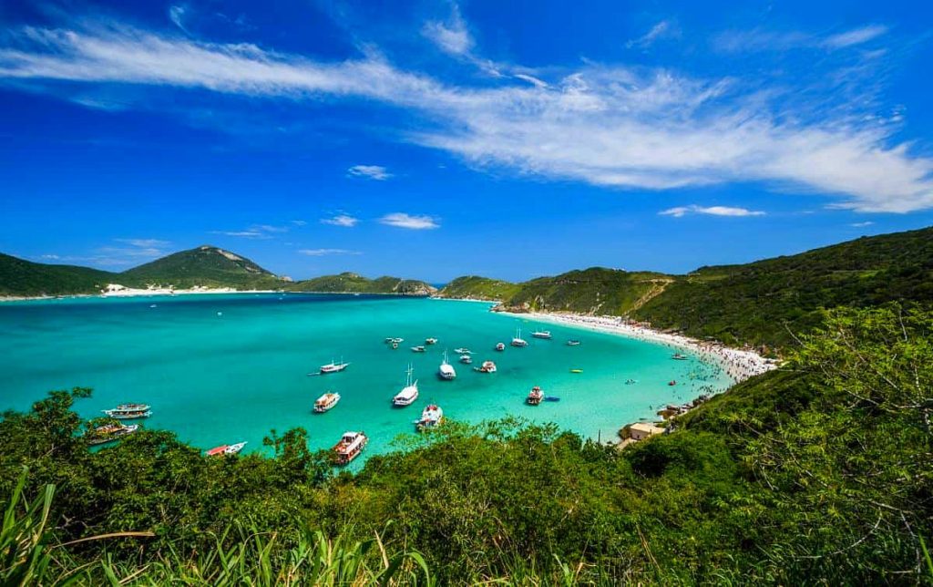 panoramic view of Arraial do Cabo beaches