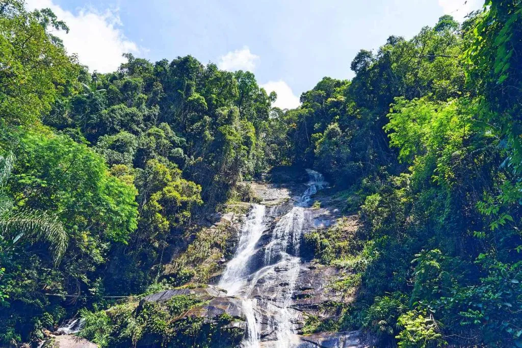Cachoeira Tauney en el Parque Nacional de Tijuca
