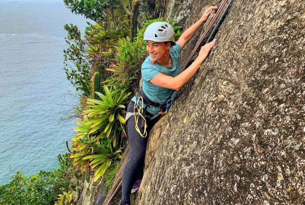 Randonnée du Pain de Sucre petite partie escalade